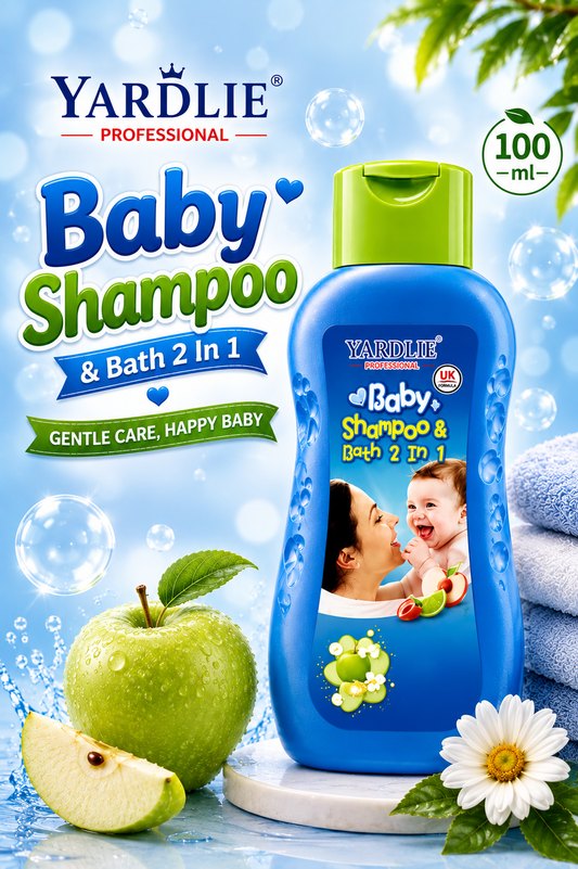 Yardlie Professional Baby Shampoo and Bath 2 in 1 Apple Extract 337ml