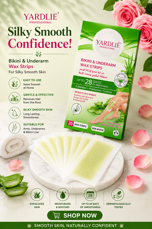 Yardlie Professional Bikini Body Wax Strips Rose Extract 20 Strips