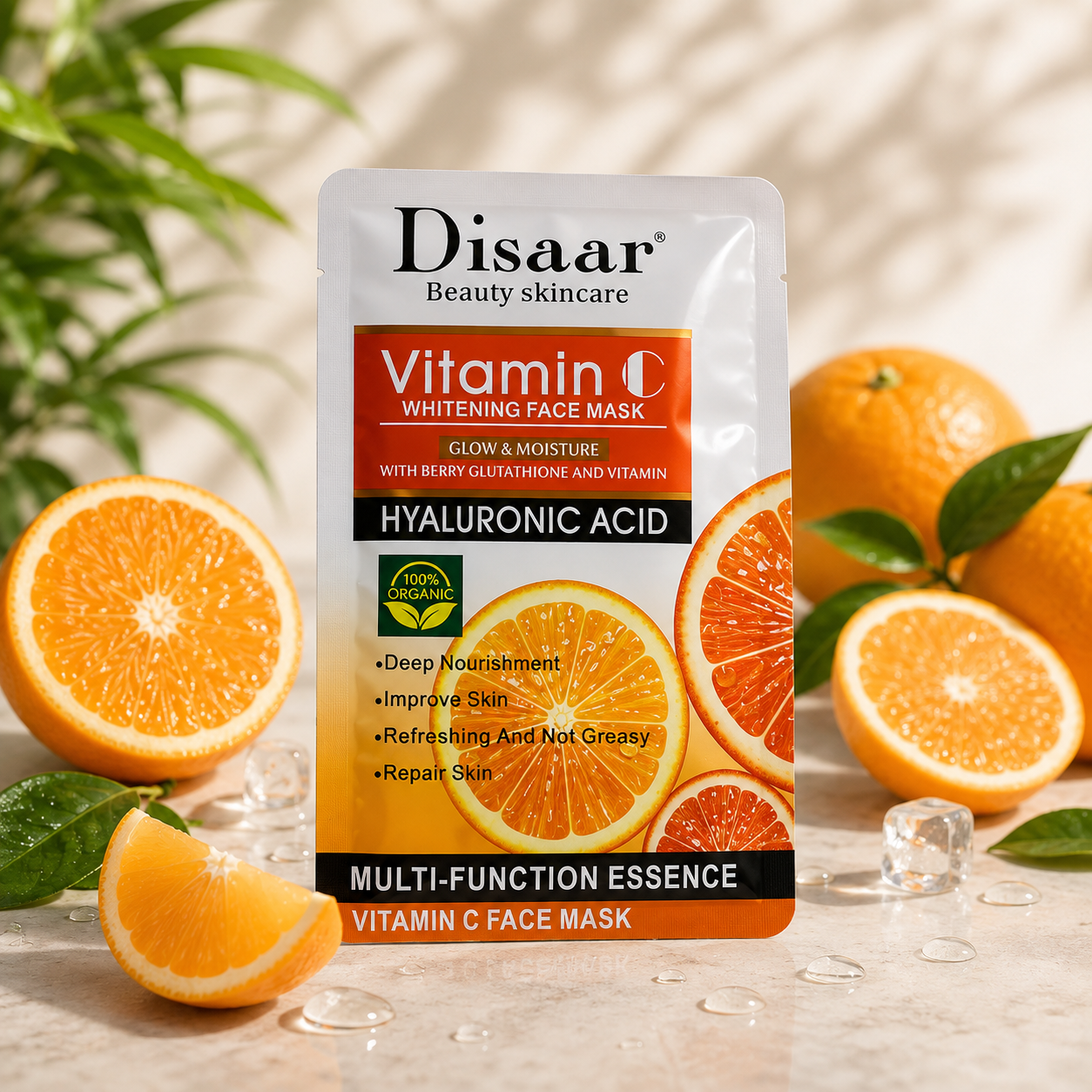 Vitamin C Whitening Face Mask | Hyaluronic Acid | Disaar |