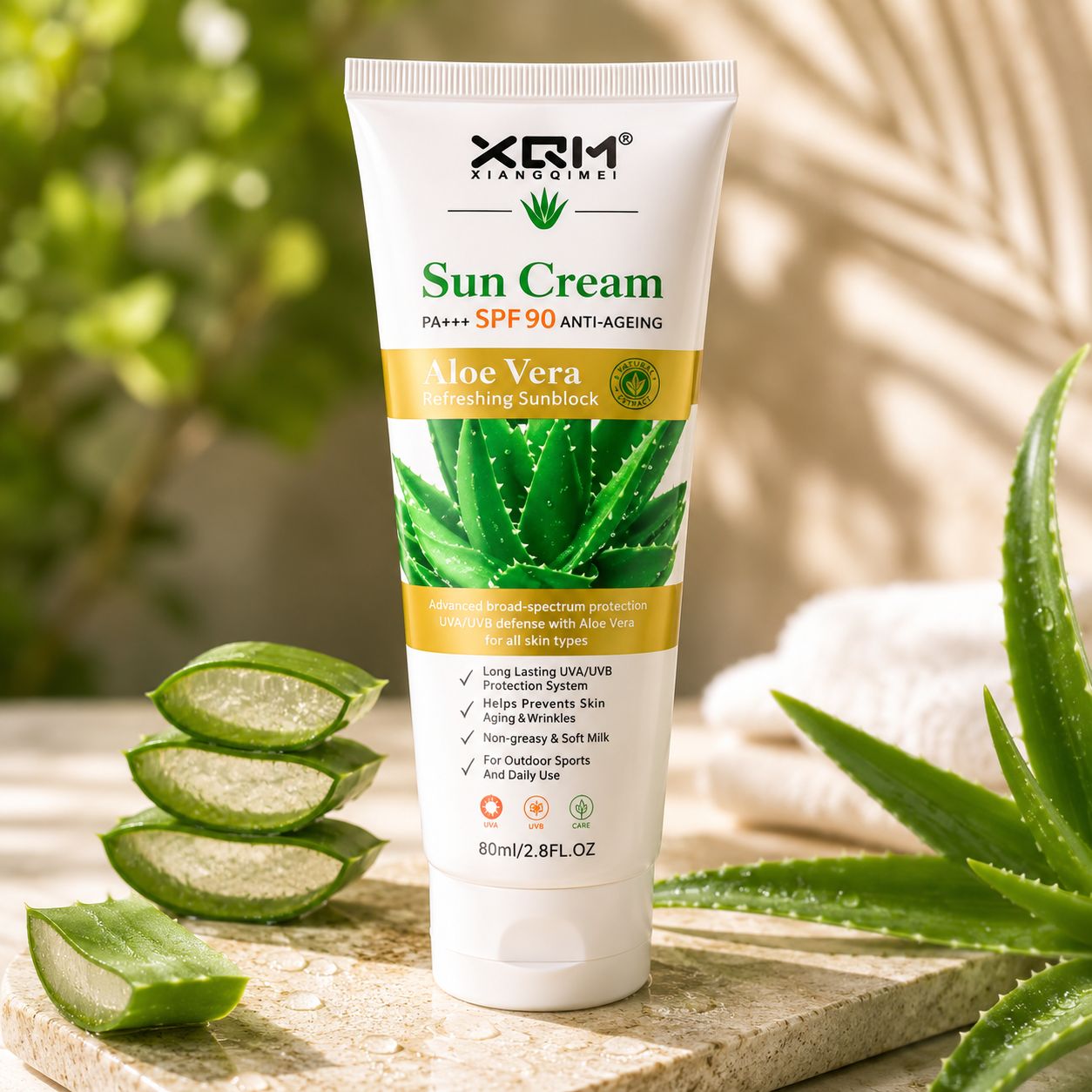 XQM Sun Cream SPF 90 With Aloe Vera 80ml