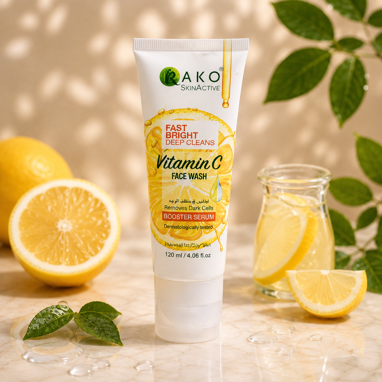 RAKO Vitamin C Face Wash | Brightening, Refreshing & Clear Skin | 120ml
