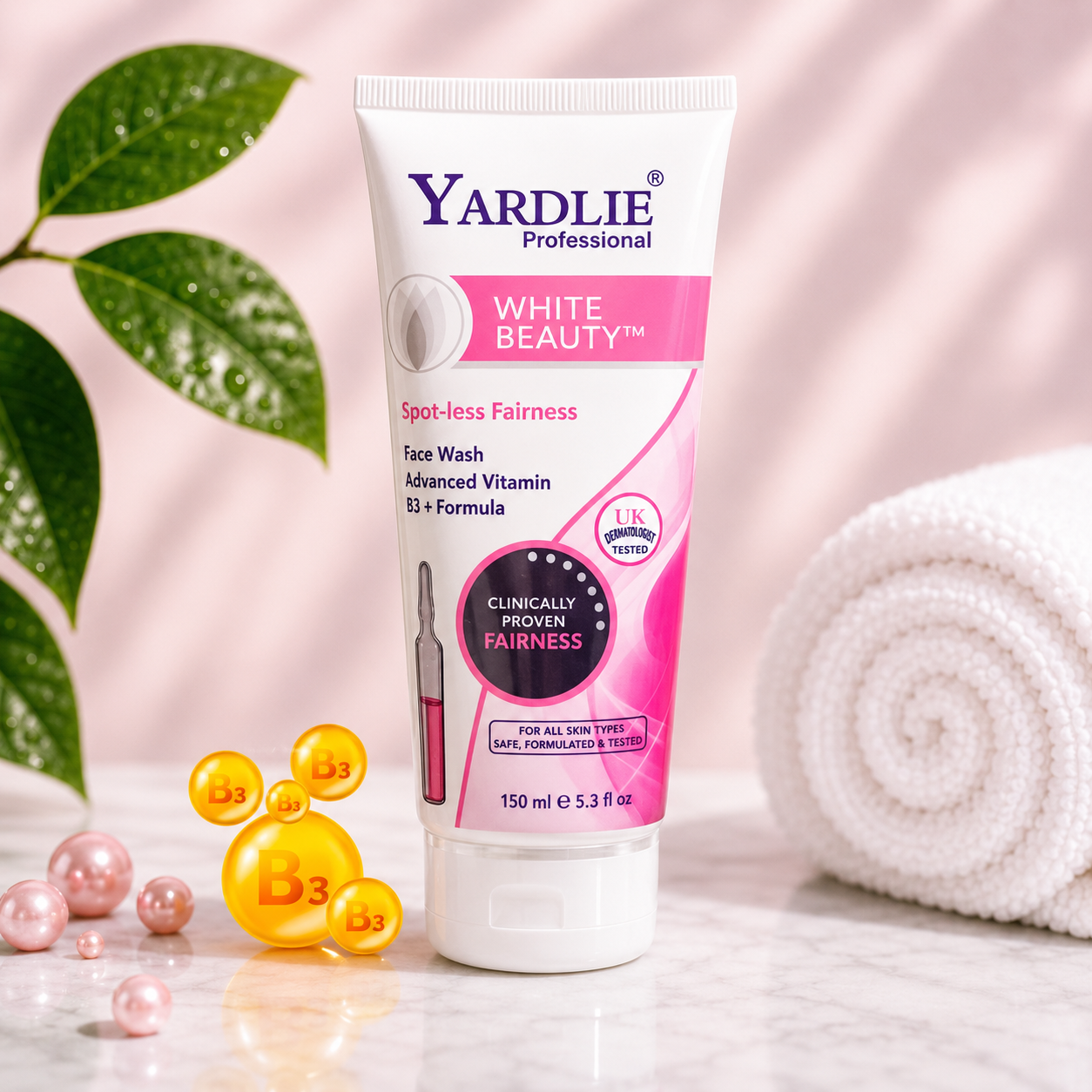 Yardlie Professional White Beauty Face Wash UK Based Formula 150ml