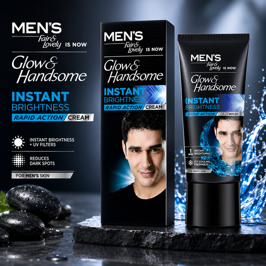 Glow and Handsome Instant Brightness Rapid Action Cream for Men