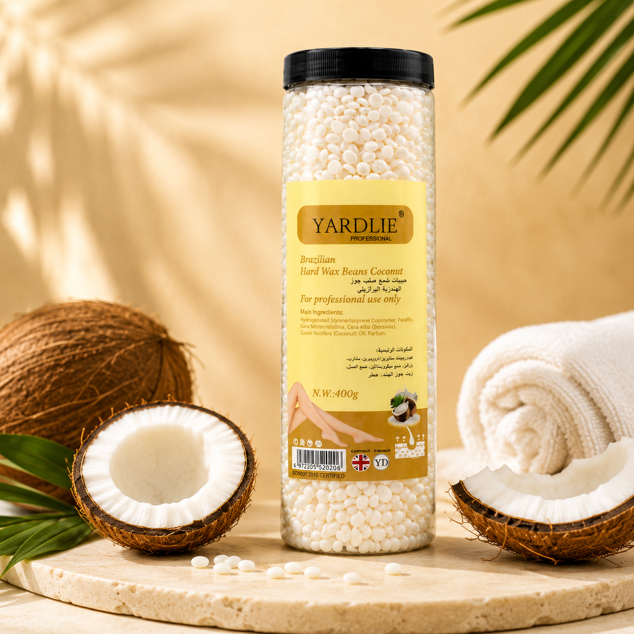 Yardlie Brazilian Hard Wax Beans Coconut 400g Online in Pakistan
