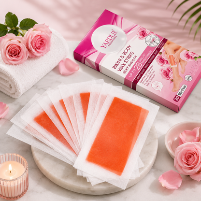 Yardlie Professional Bikini Body Wax Strips Rose Extract 20 Strips