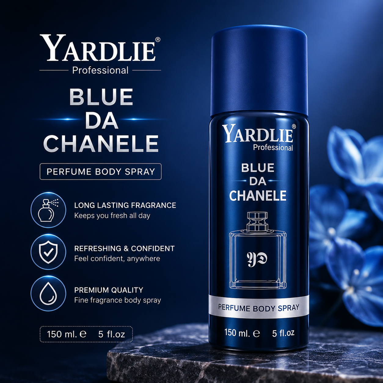 Yardlie Professional Bleu De Chanel Perfume Body Spray