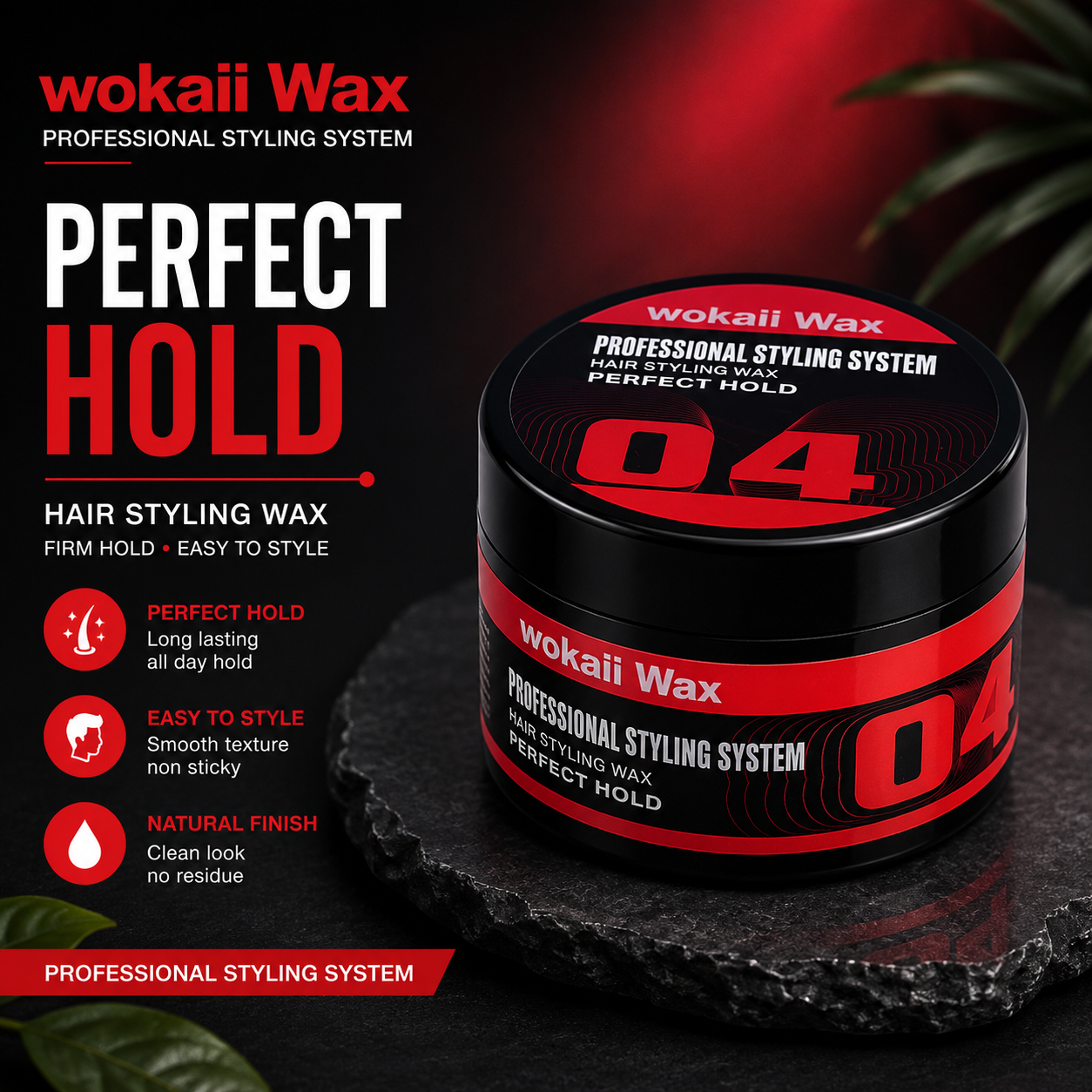 Wokali Wax Professional Styling System Perfect Hold 150g-04