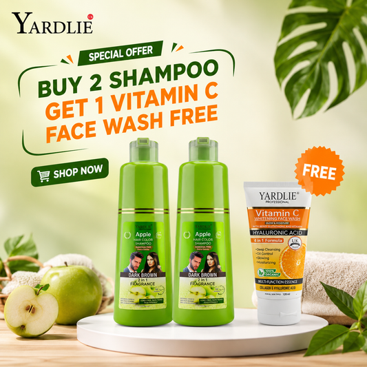 Yardlie Apple Hair Color Shampoo And Yardlie Vitam C Whitening Face Wash