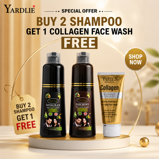 Yardlie Hair Color Shampoo And Yardlie Collagen Face Wash