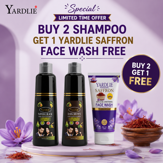 Yardlie Hair Color Shampoo And Yardlie Saffron Face Wash