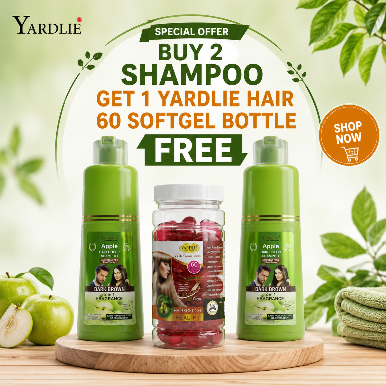 Yardlie Hair Color Shampoo And Yardlie Hair 60 Soft Gel Healthy