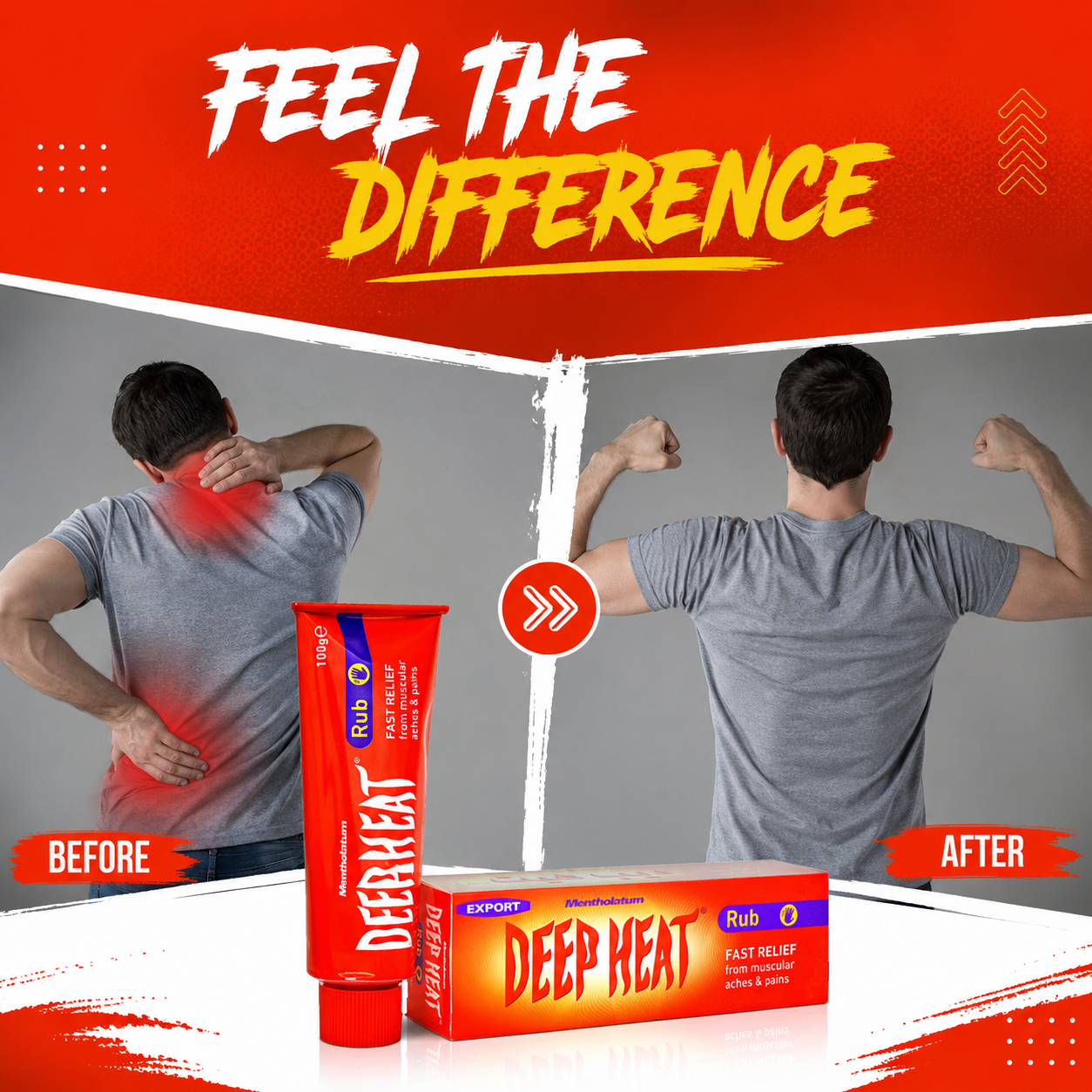 Deep Heat Rub Fast Relief From Muscular Aches and pains