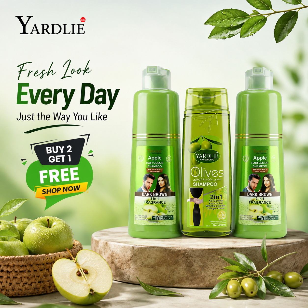 Yardlie Hair Color Shampoo and Yardlie Olives Shampoo Deal